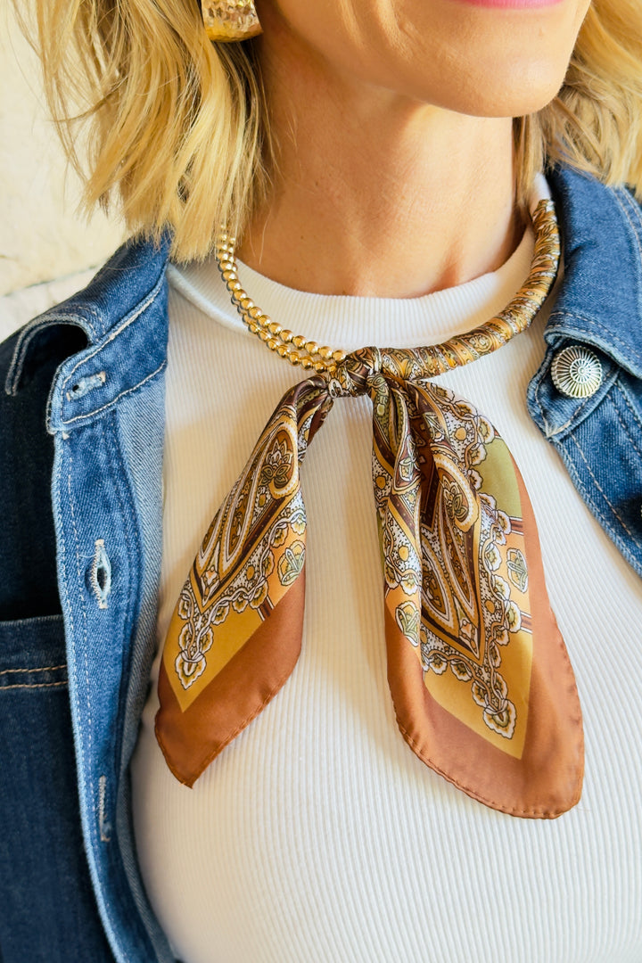 The 4E Heritage Scarf Necklace