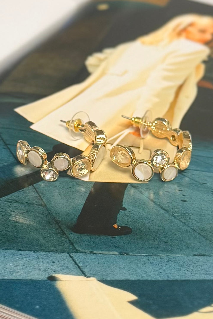 The Marbella Textured Hoop Earring