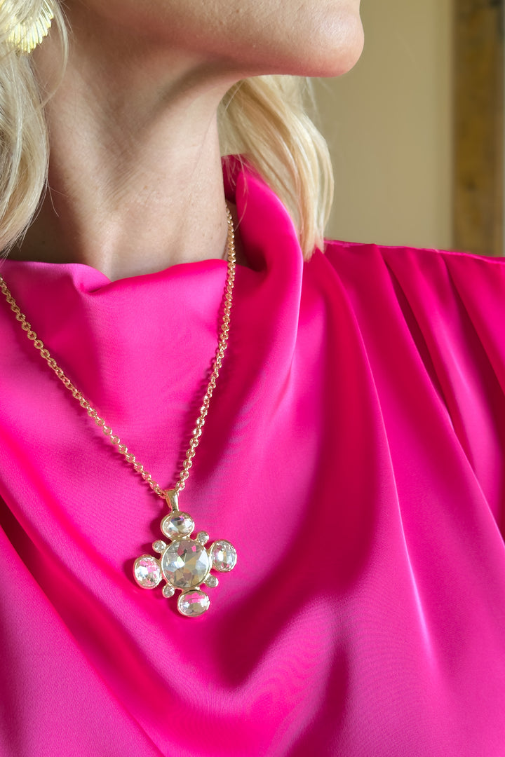 The Marlowe Crystal Pendant Necklace