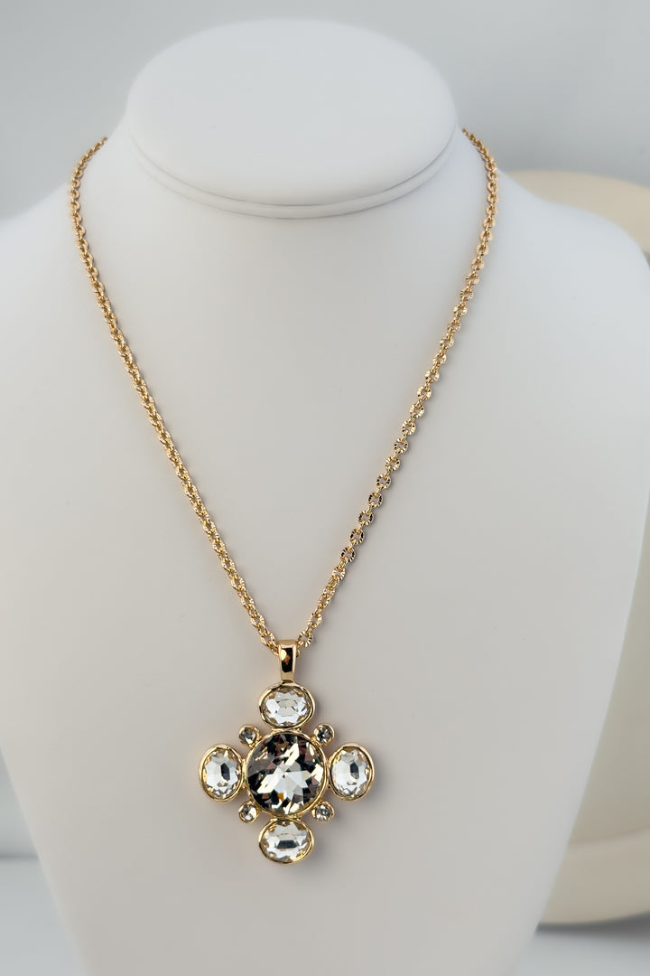 The Marlowe Crystal Pendant Necklace