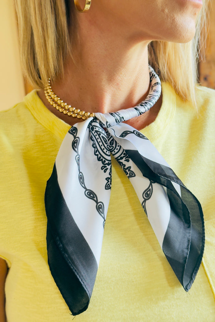 The 4E Bandana Silk Scarf Necklace
