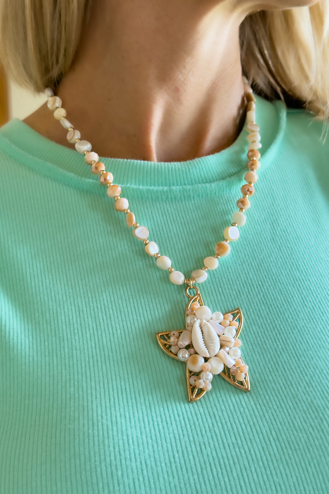 The Coastal Shell Star Necklace