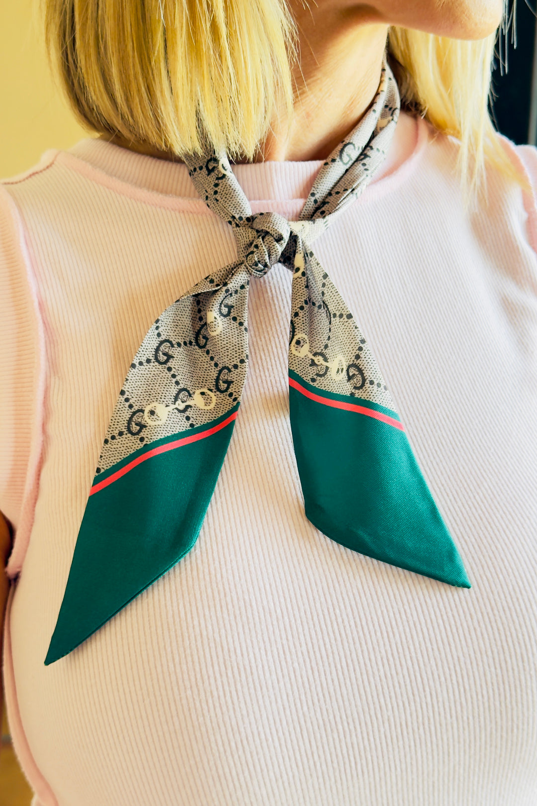 The Arden Twilly Scarf – Green Multi