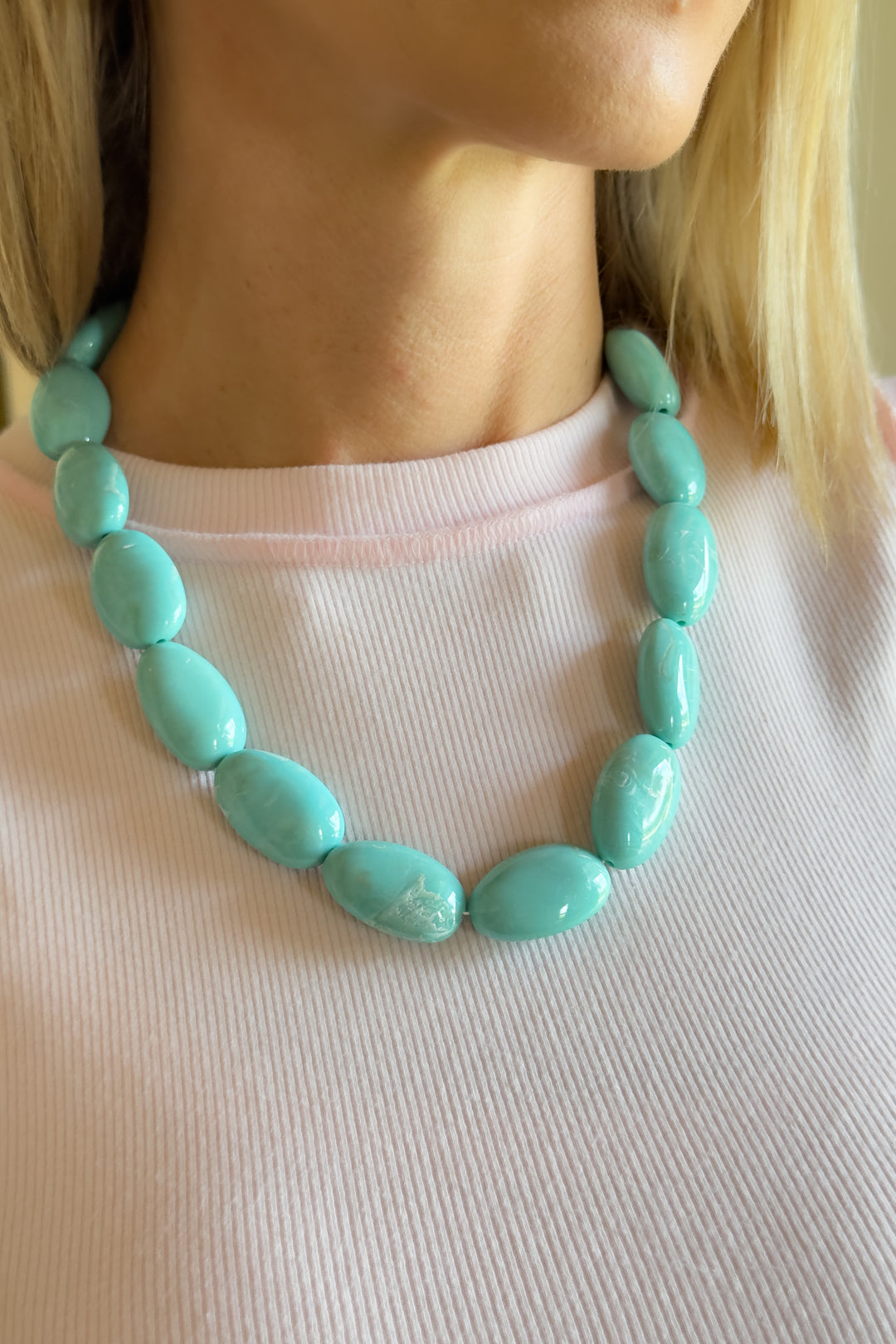 The Isla Stone Necklace – Turquoise