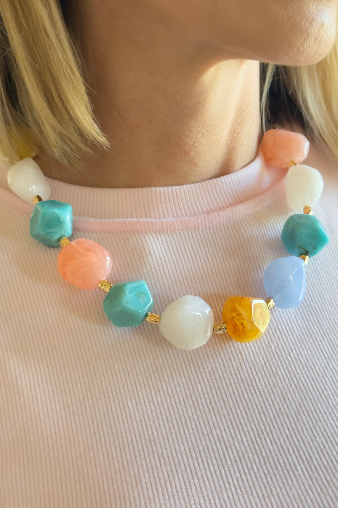 The Maribel Stone Necklace – Multi