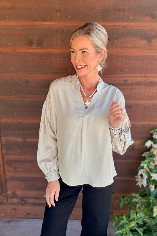 Champagne Glow Blouse