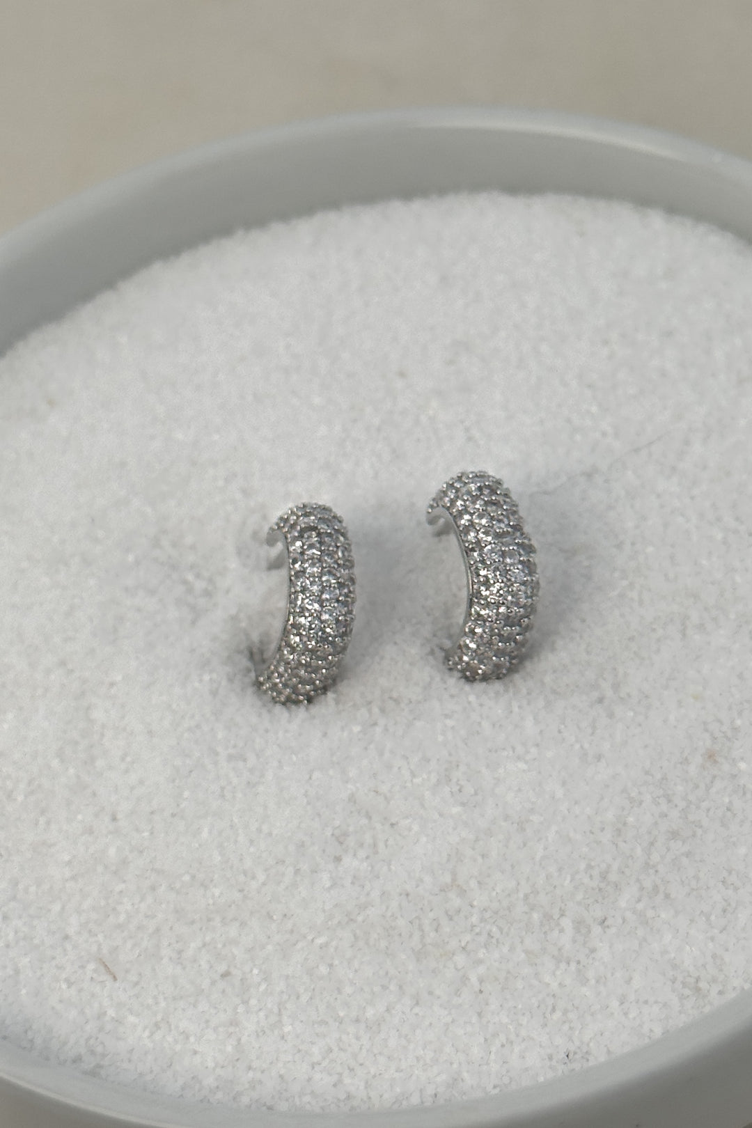 The Monroe Luxe Pavé Hoop Earrings