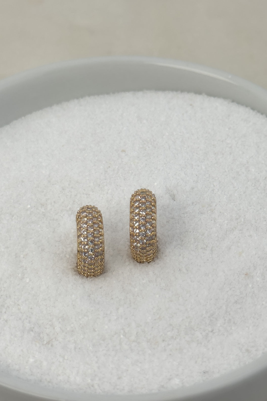 The Monroe Luxe Pavé Hoop Earrings