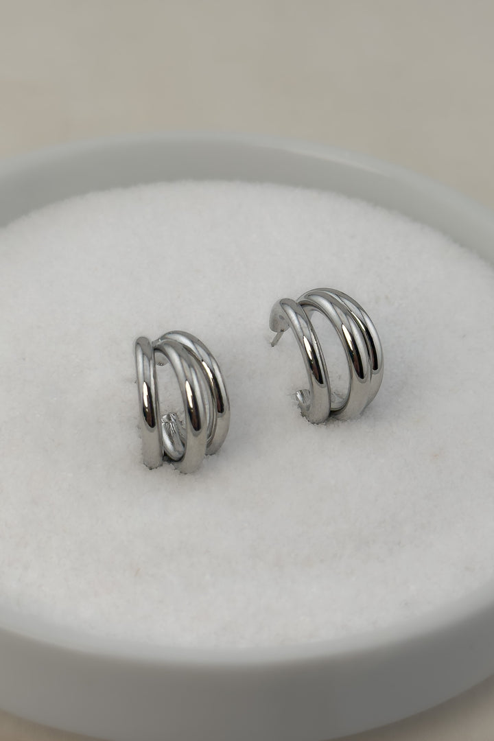 The Petite Triple Hoop Earrings