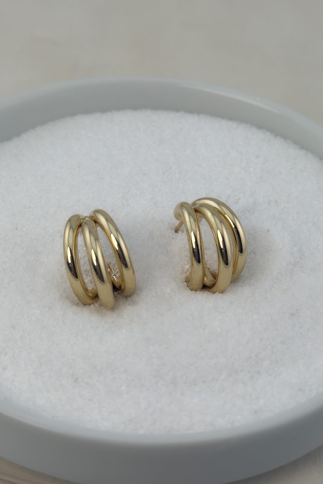 The Petite Triple Hoop Earrings