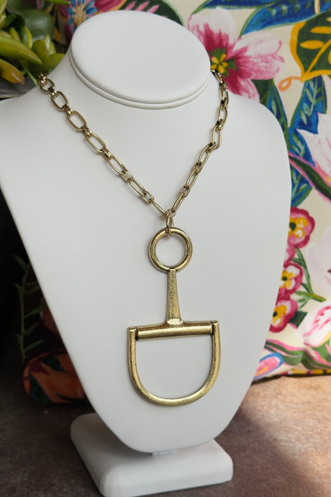 The Aspen Bit Necklace – Gold