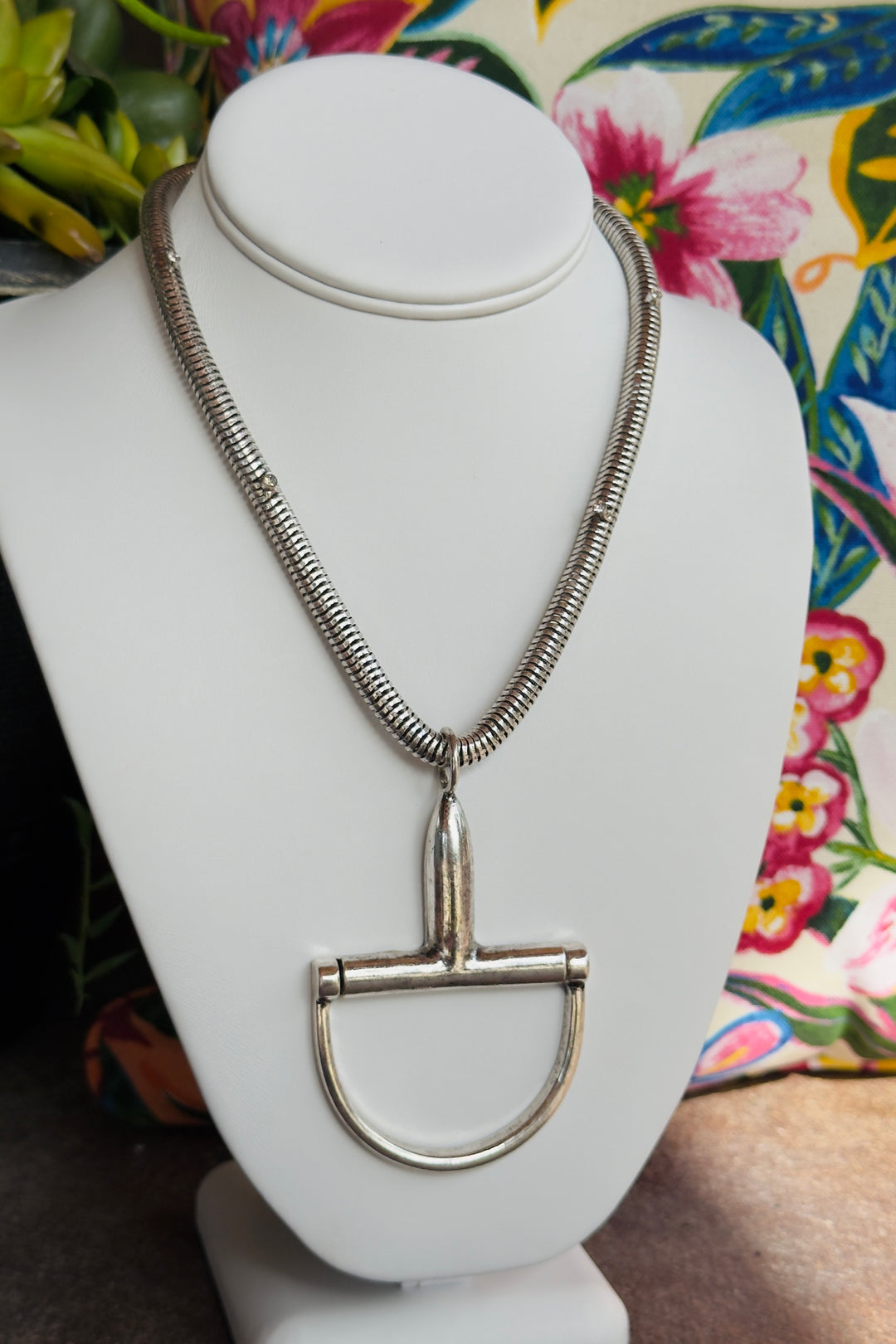 The Ranch Bit Necklace – Silver