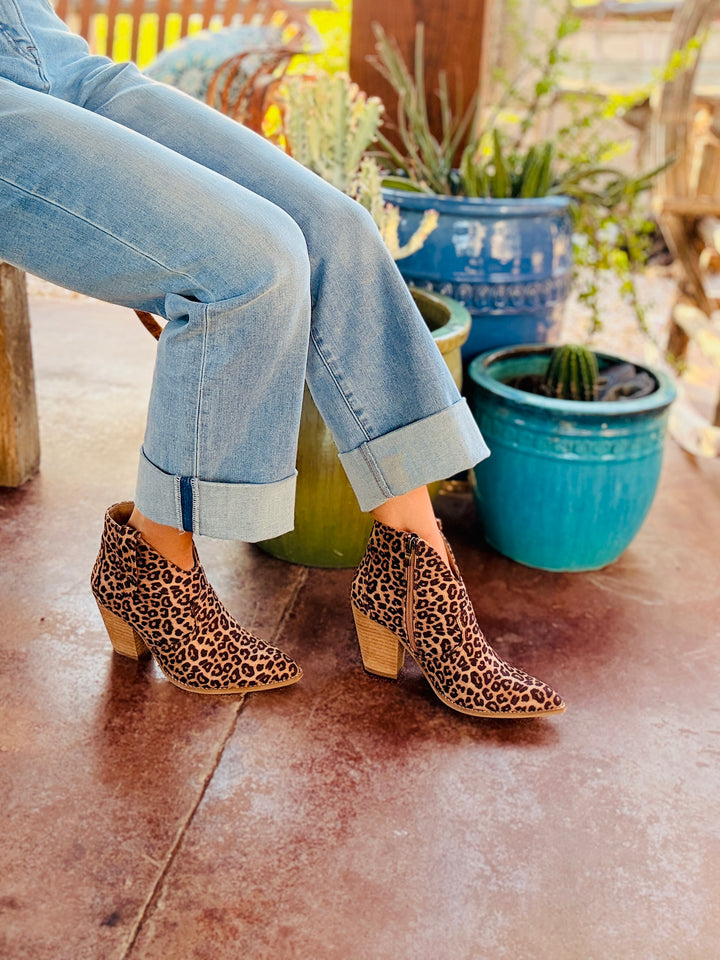 Corky's Bar Hoppin Leopard Booties