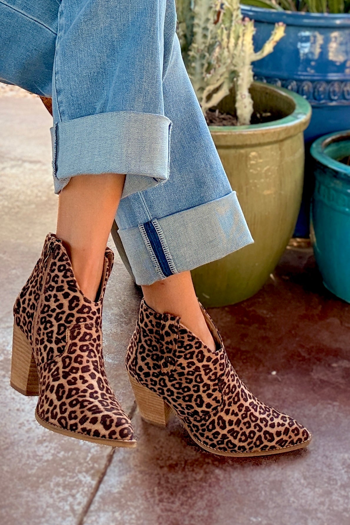 Corky's Bar Hoppin Leopard Booties