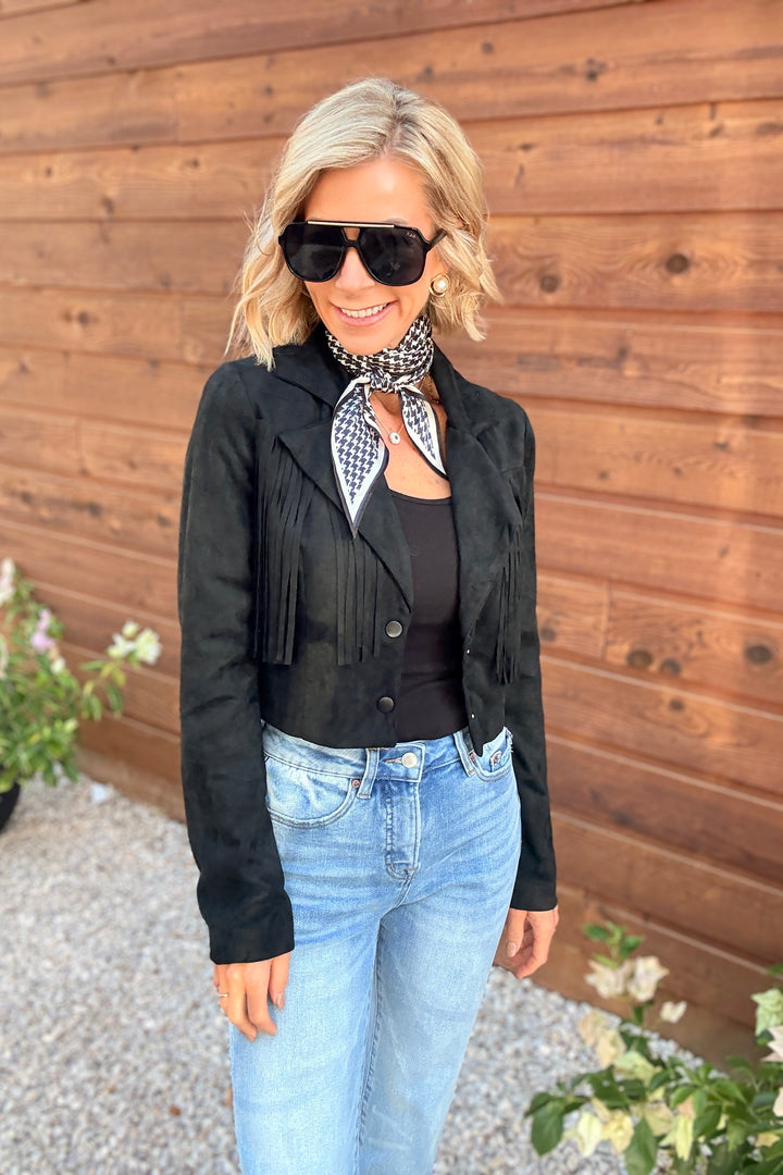 Midnight Fringe Jacket