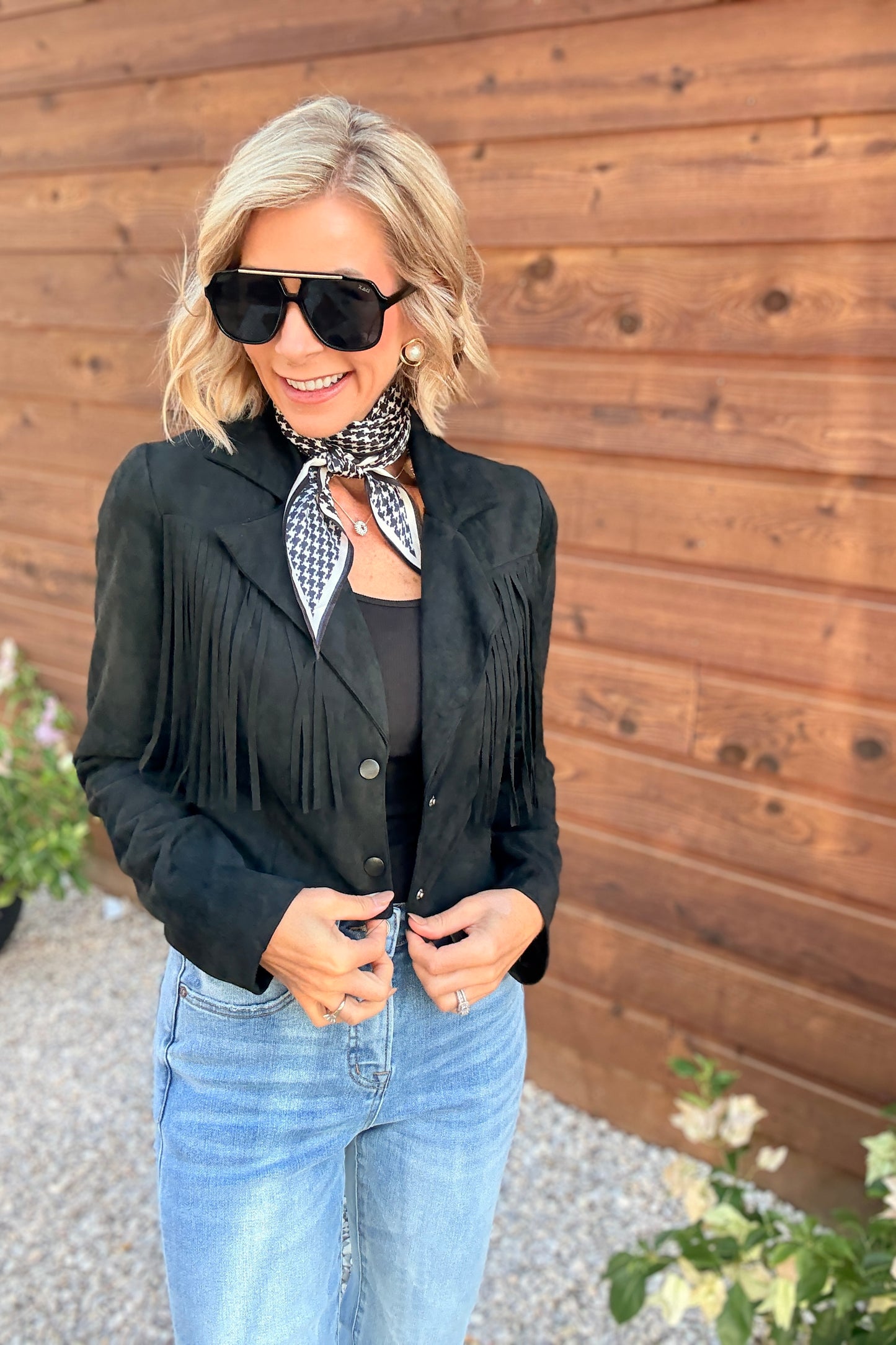 Midnight Fringe Jacket