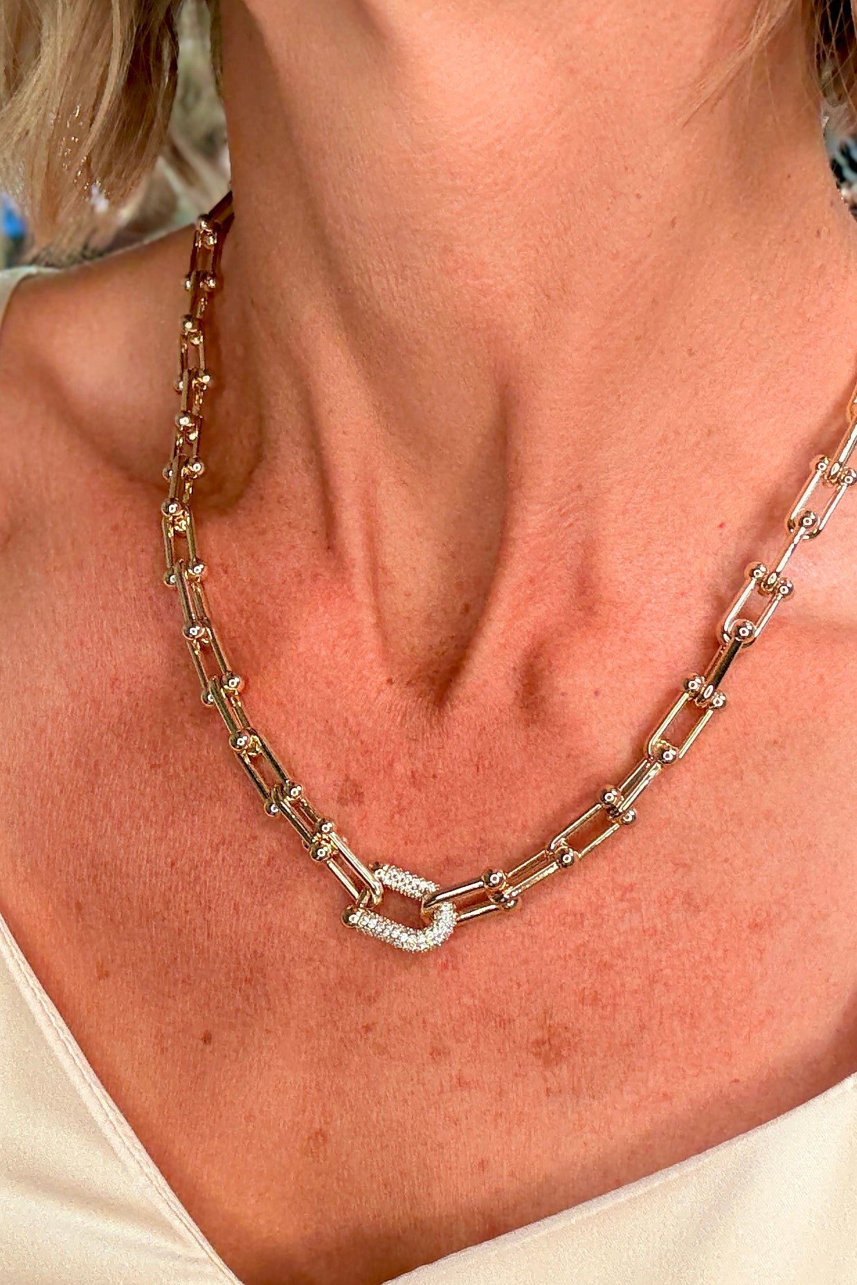 The Manhattan Gold Link Necklace