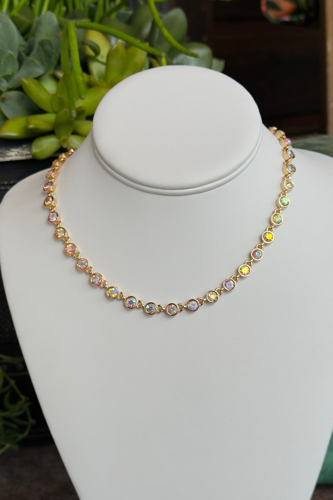 The Riviera Necklace – AB Crystal
