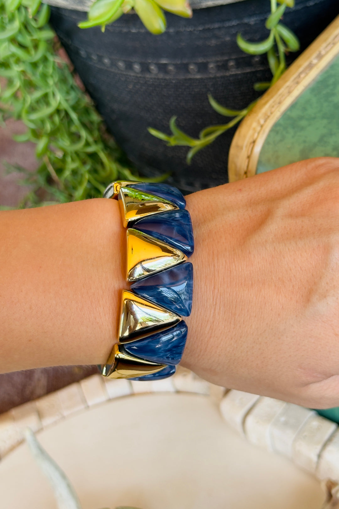 The Blair Stretch Bracelet – Navy