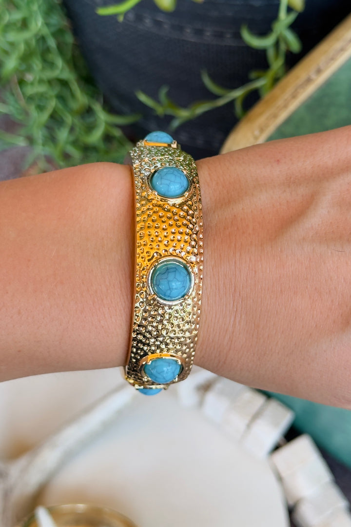 The Marbella Cuff Bracelet – Turquoise
