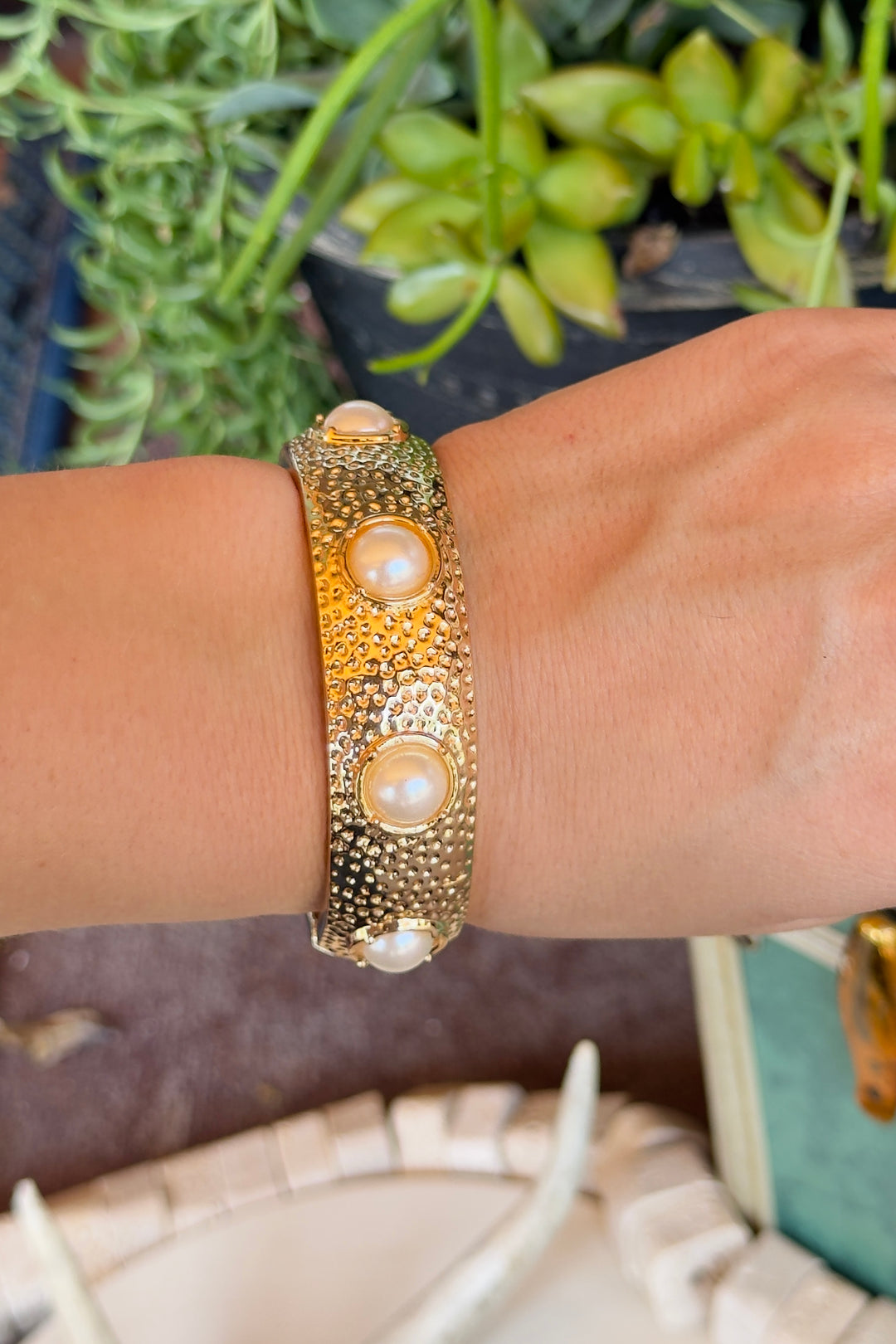 The Marbella Cuff Bracelet – Pearl