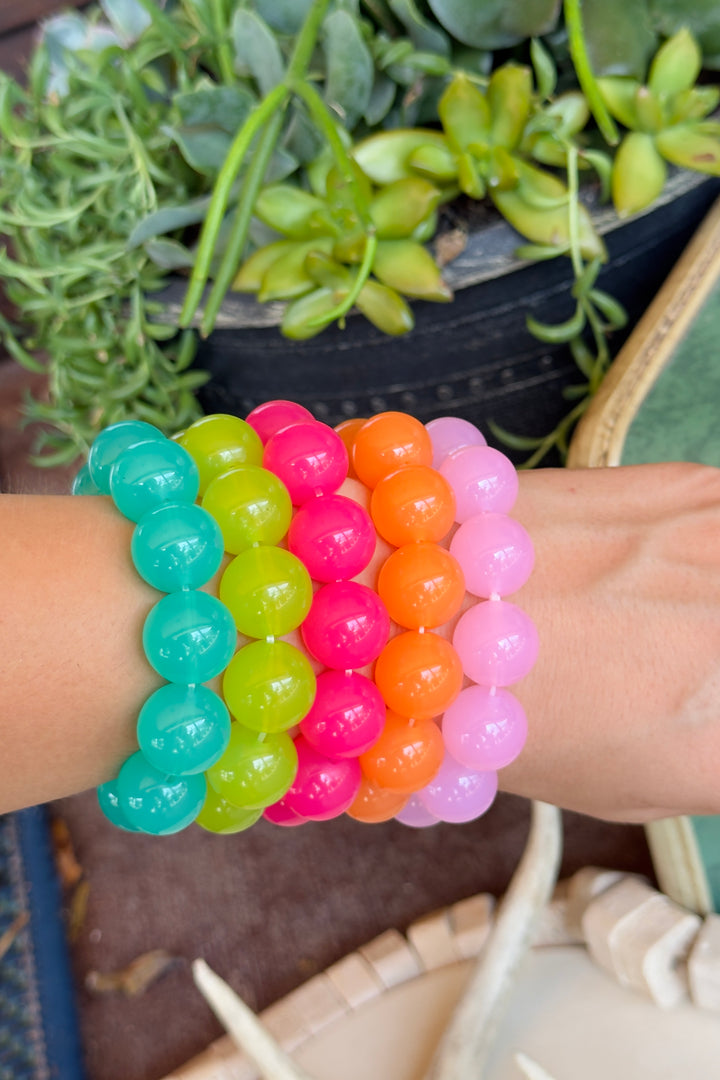 The Paloma Beaded Bracelet – Lime Pop
