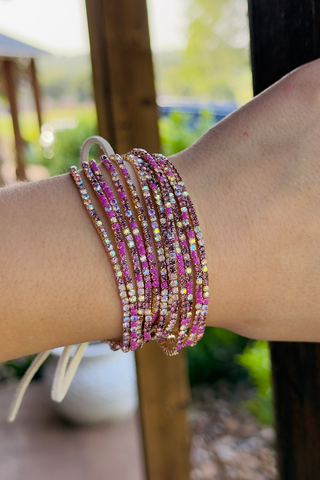 The Starlight Wrap Bracelet – Fuchsia