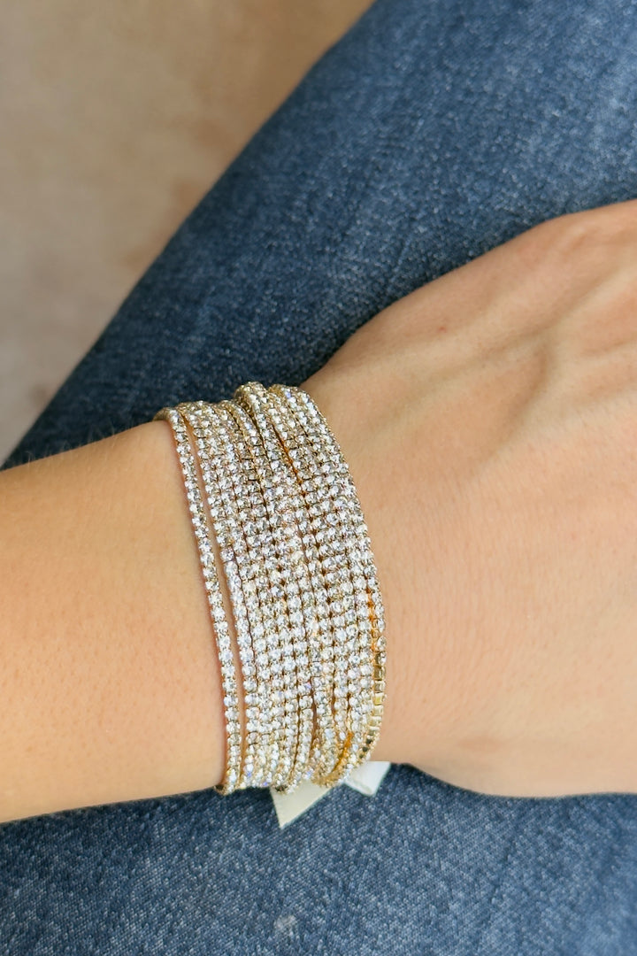 The Starlight Wrap Bracelet – Crystal Gold