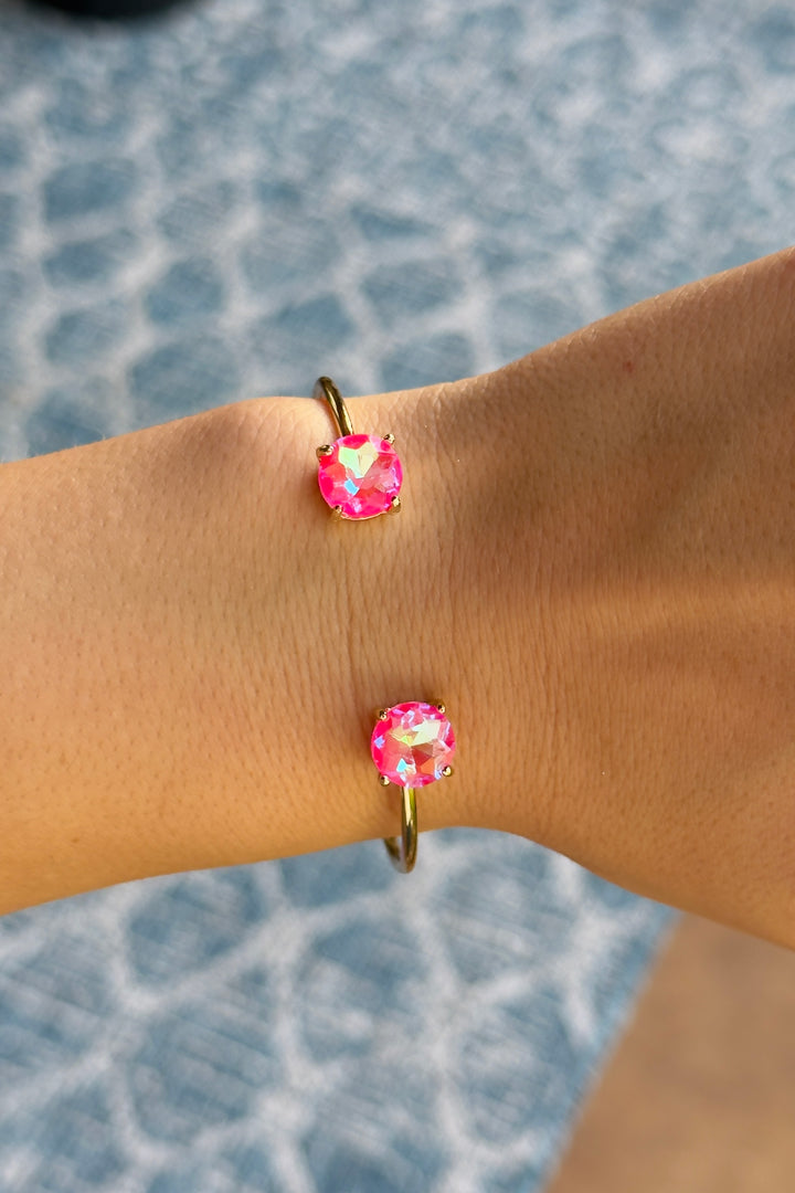 The Solara Cuff Bracelet – Electric Pink