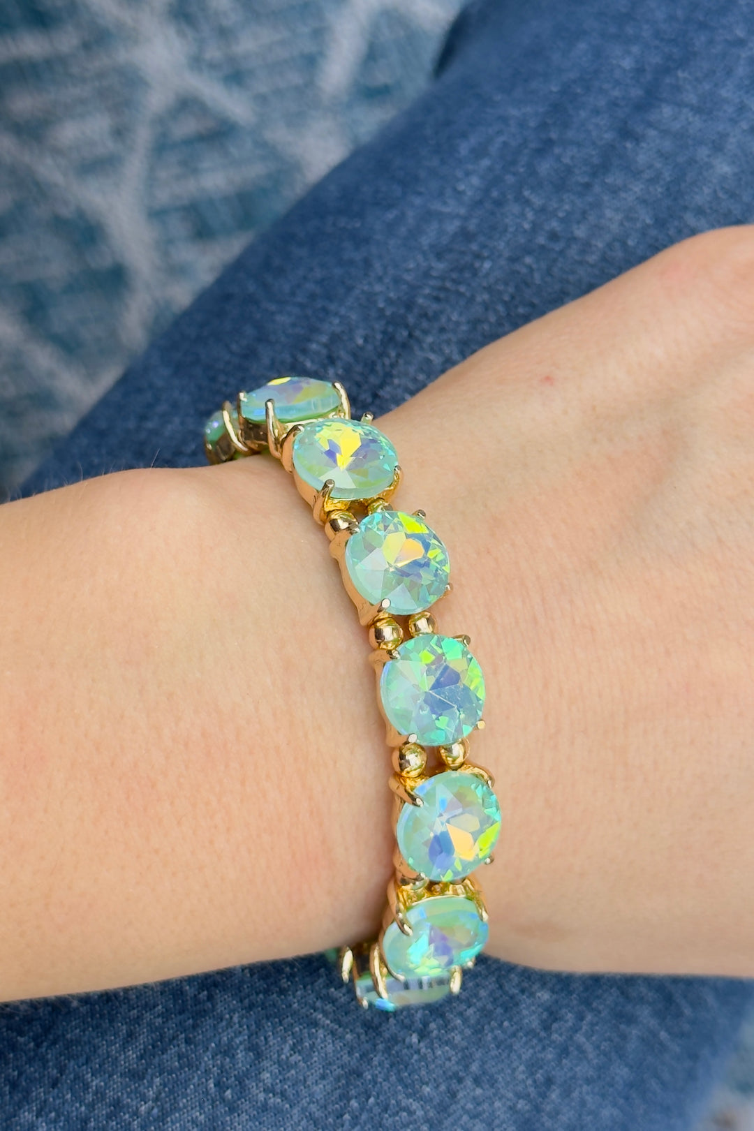 The Radiance Stretch Bracelet – Sea Glass
