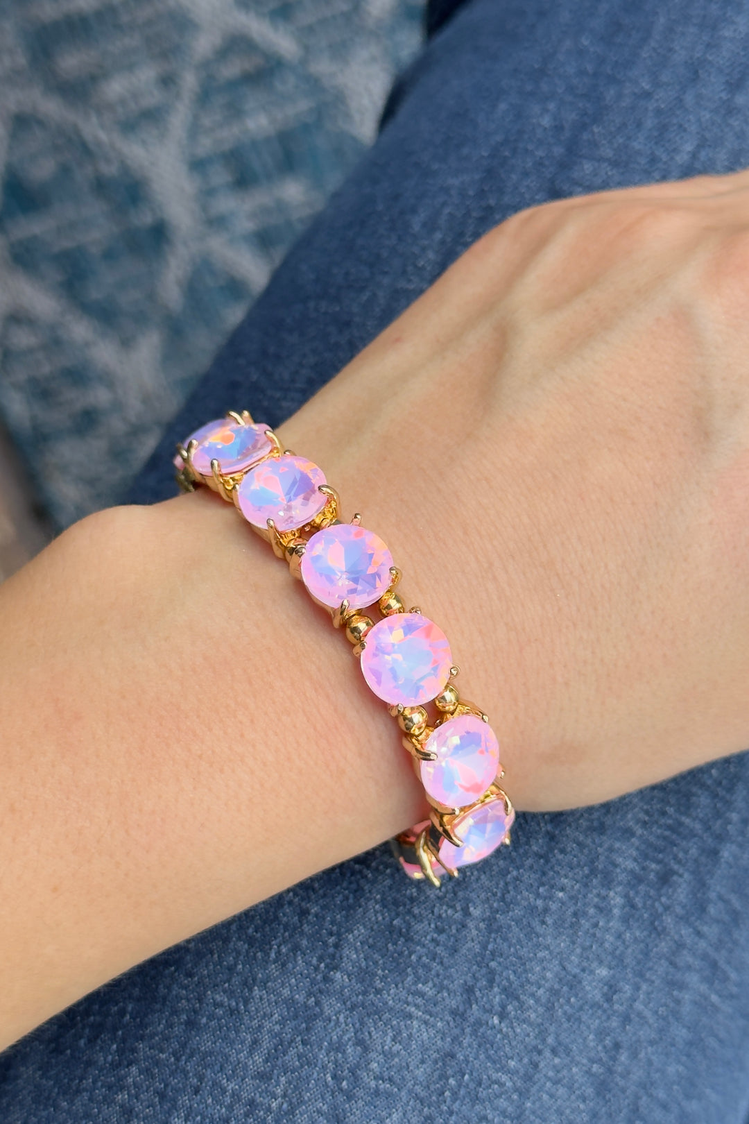 The Radiance Stretch Bracelet – Opal Blush