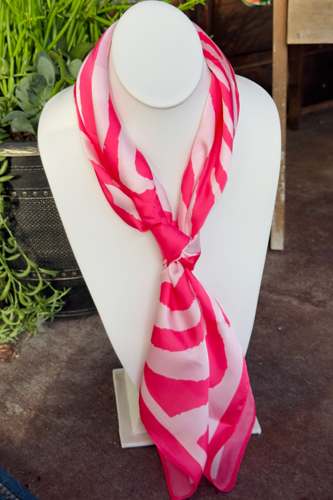 The Wild Silk Scarf – Hot Pink
