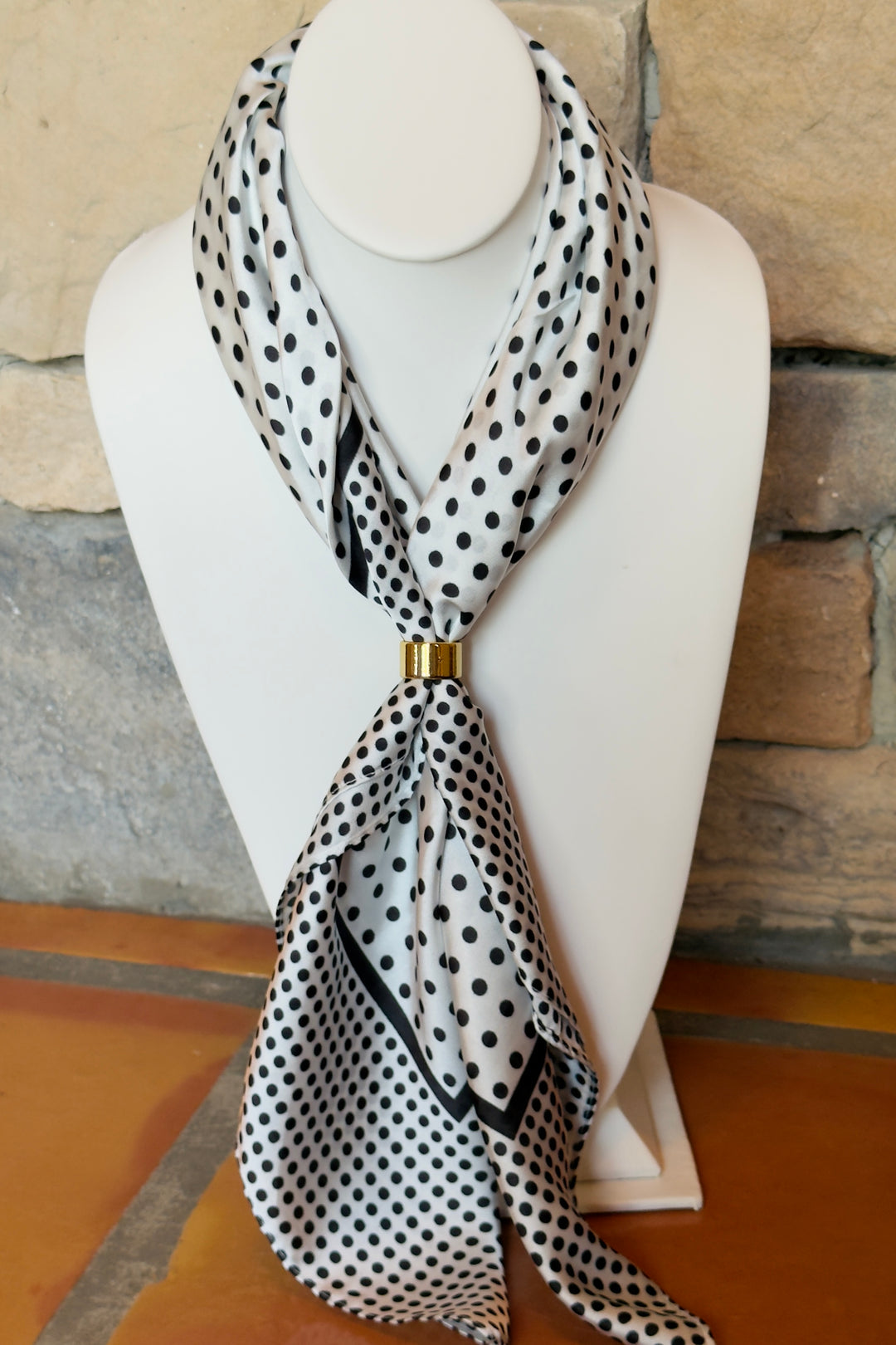 The Paris Dot Silk Scarf