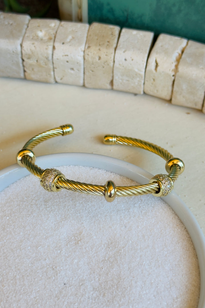 The Hudson Cable Cuff Bracelet – Gold