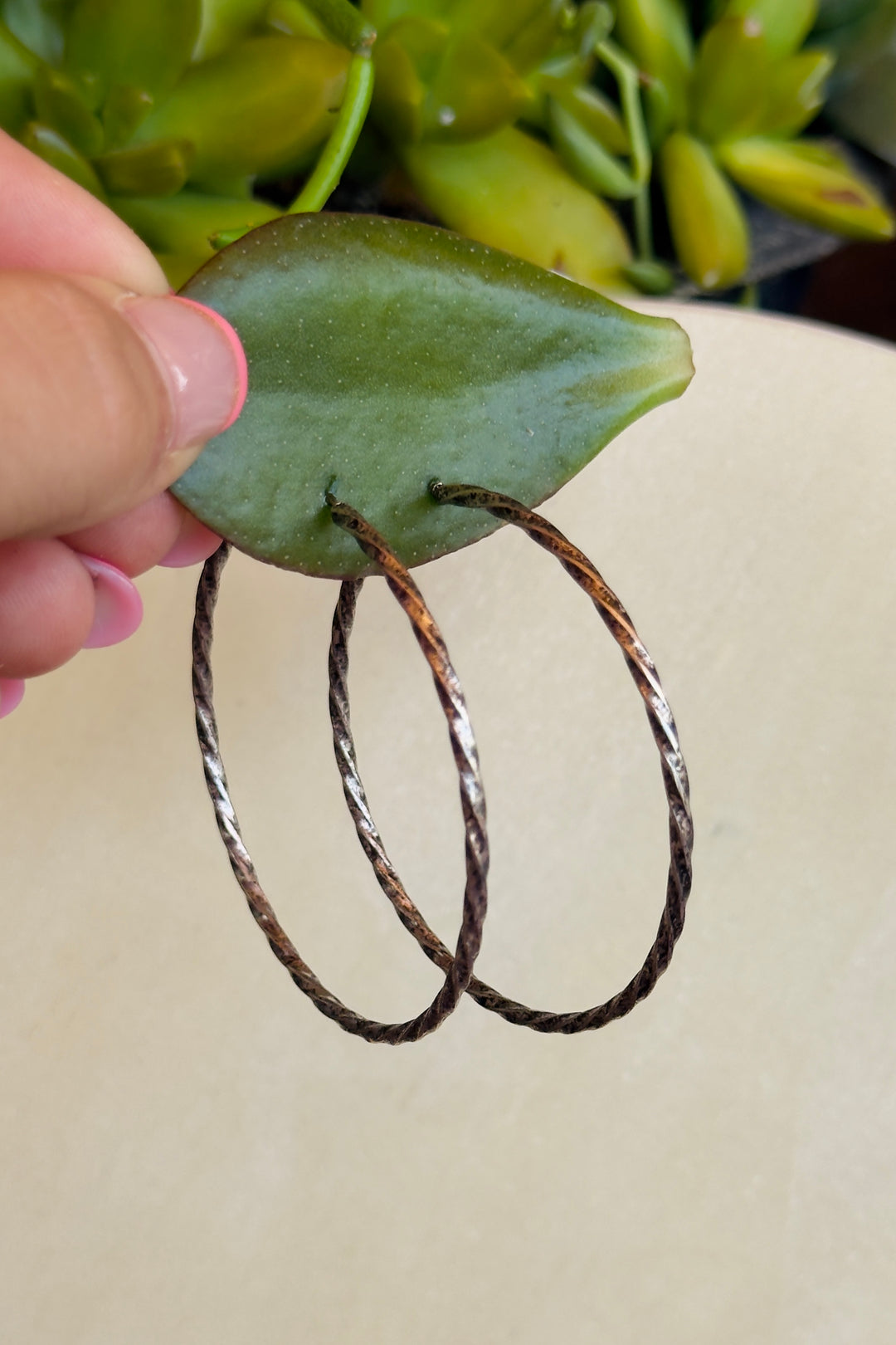 The Sterling Twist Hoop Earrings
