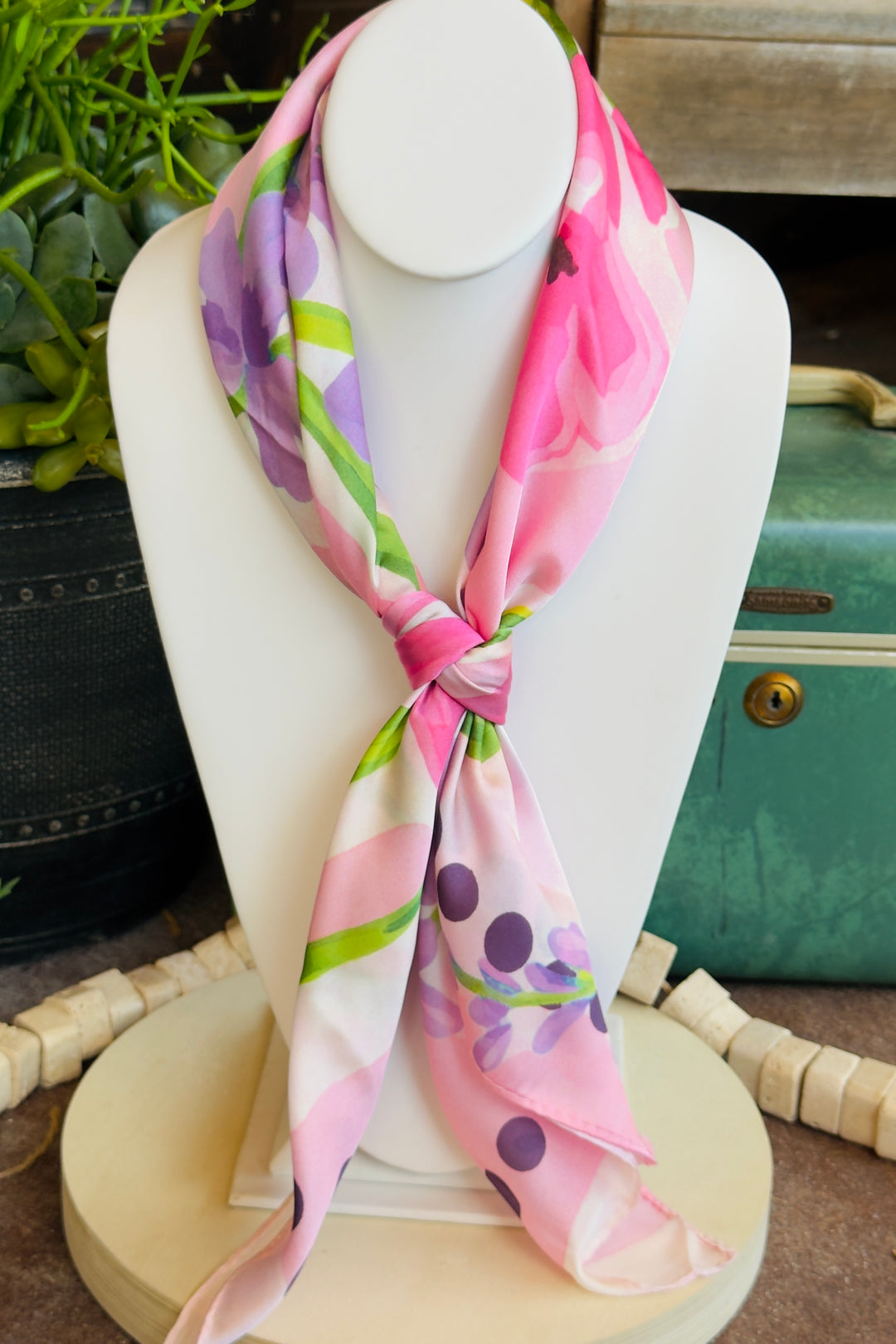 The Blooming Breeze Silk Scarf