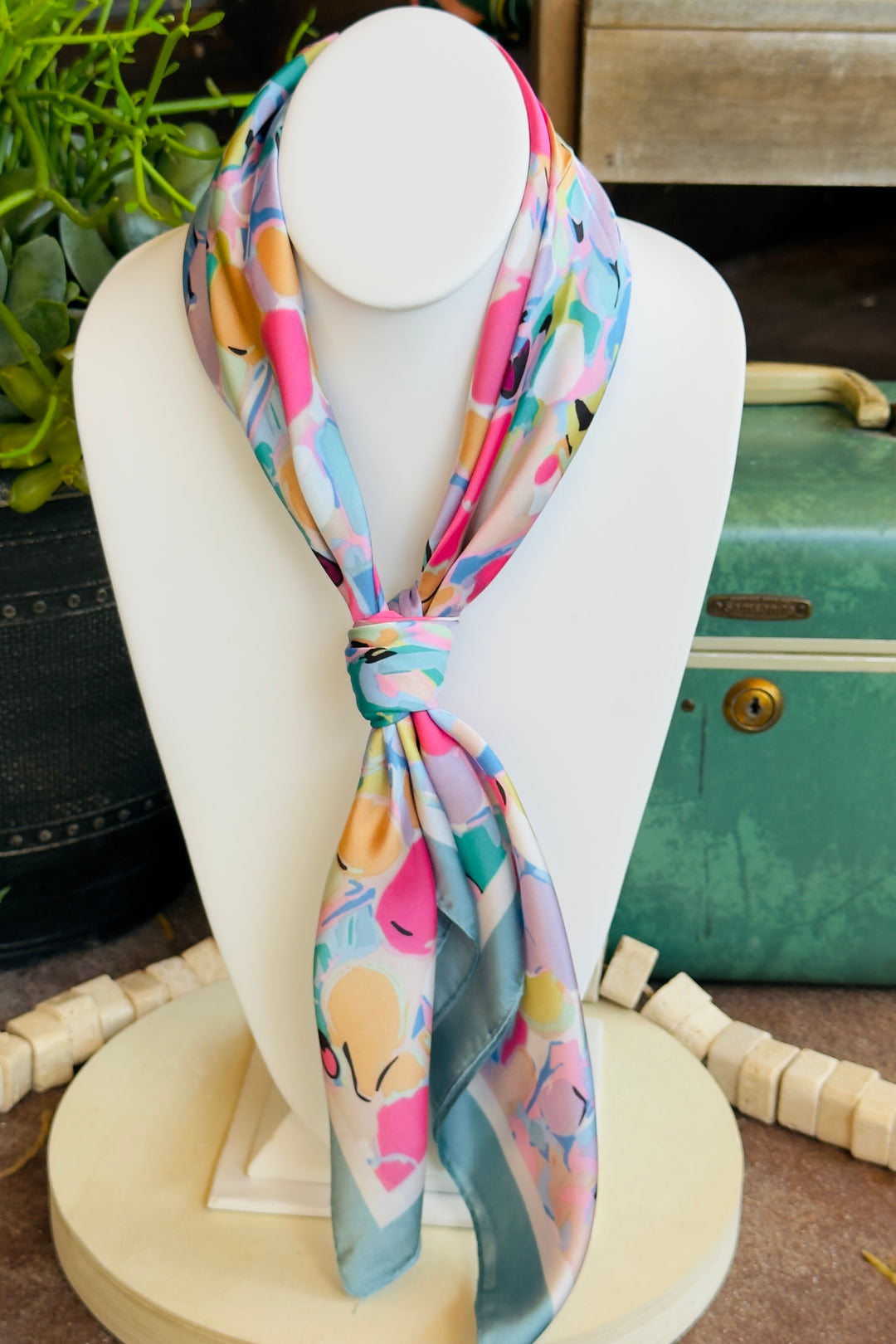 The Painted Coast Silk Scarf