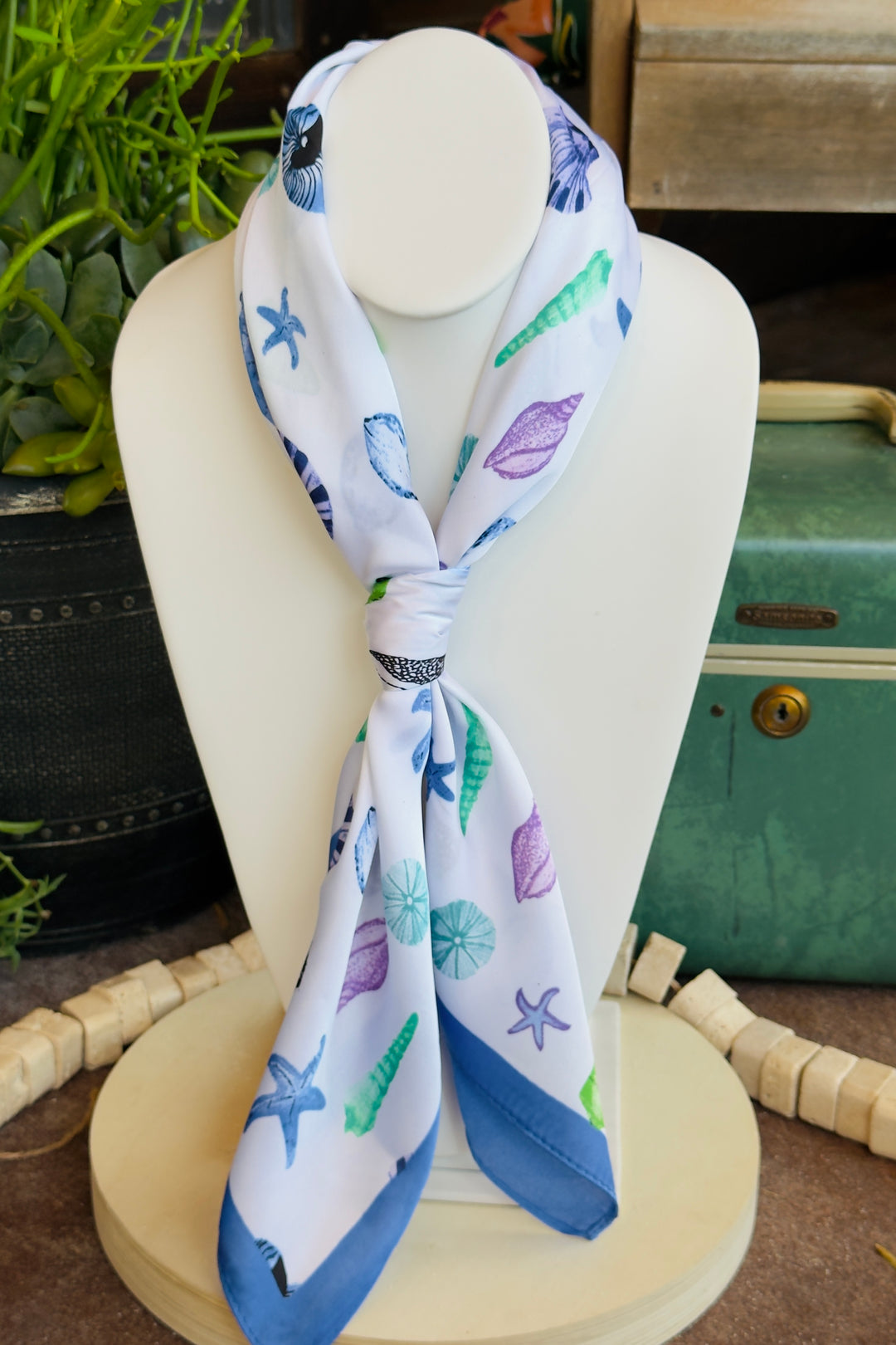 The Shoreline Silk Scarf – Ocean