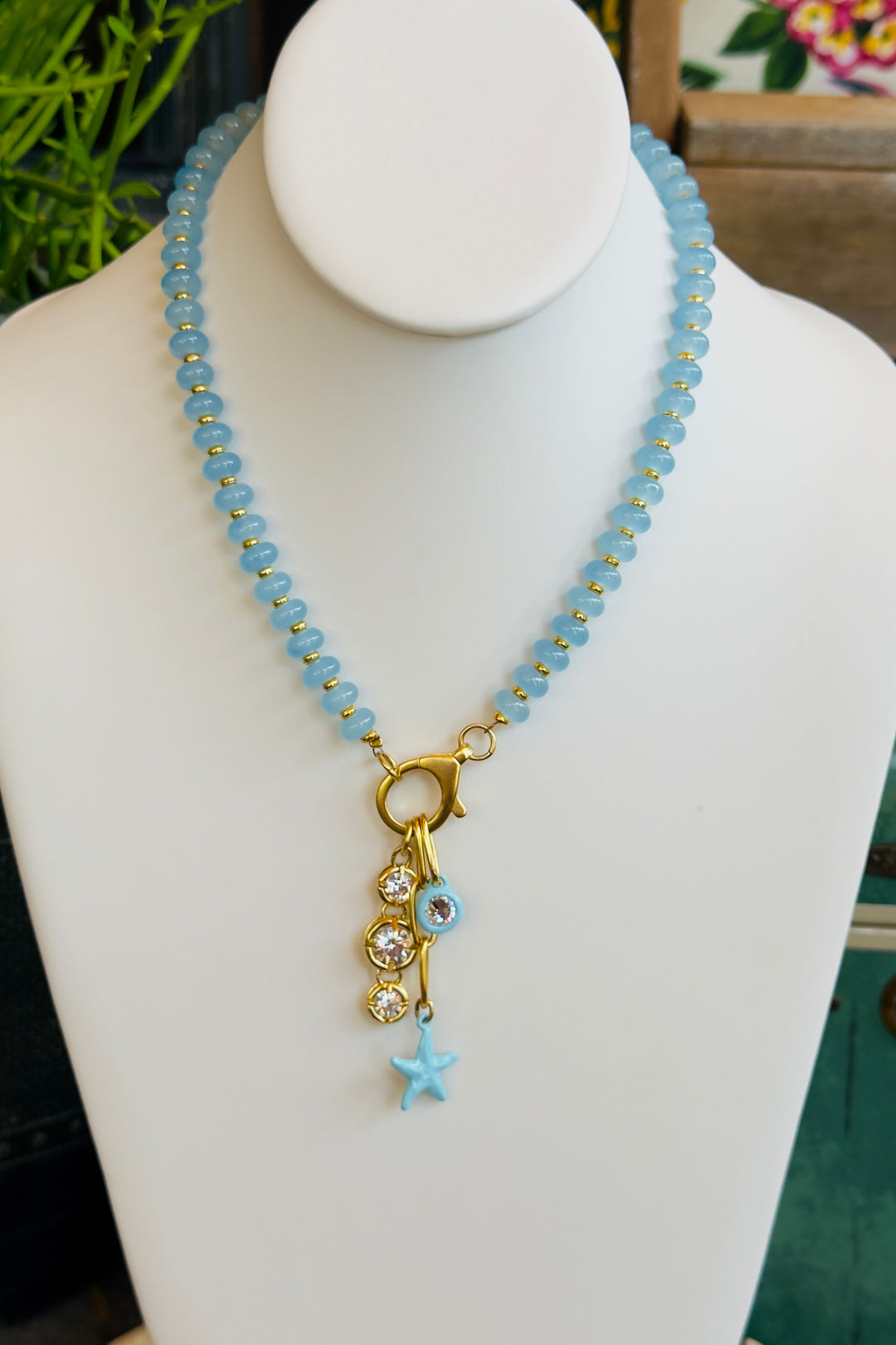 Bar E Coastal Sky Charm Necklace