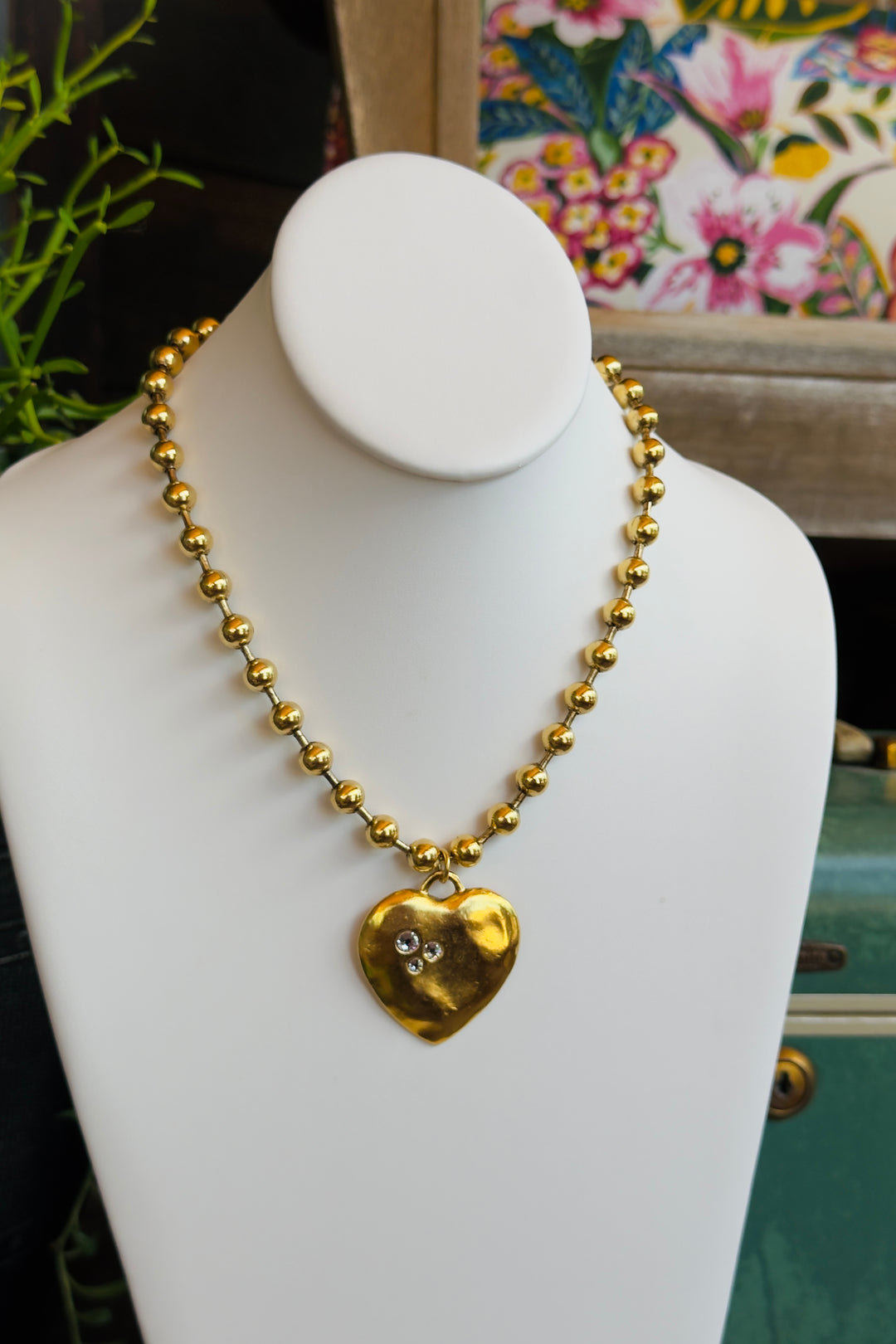 Bar E Keepsake Heart Necklace