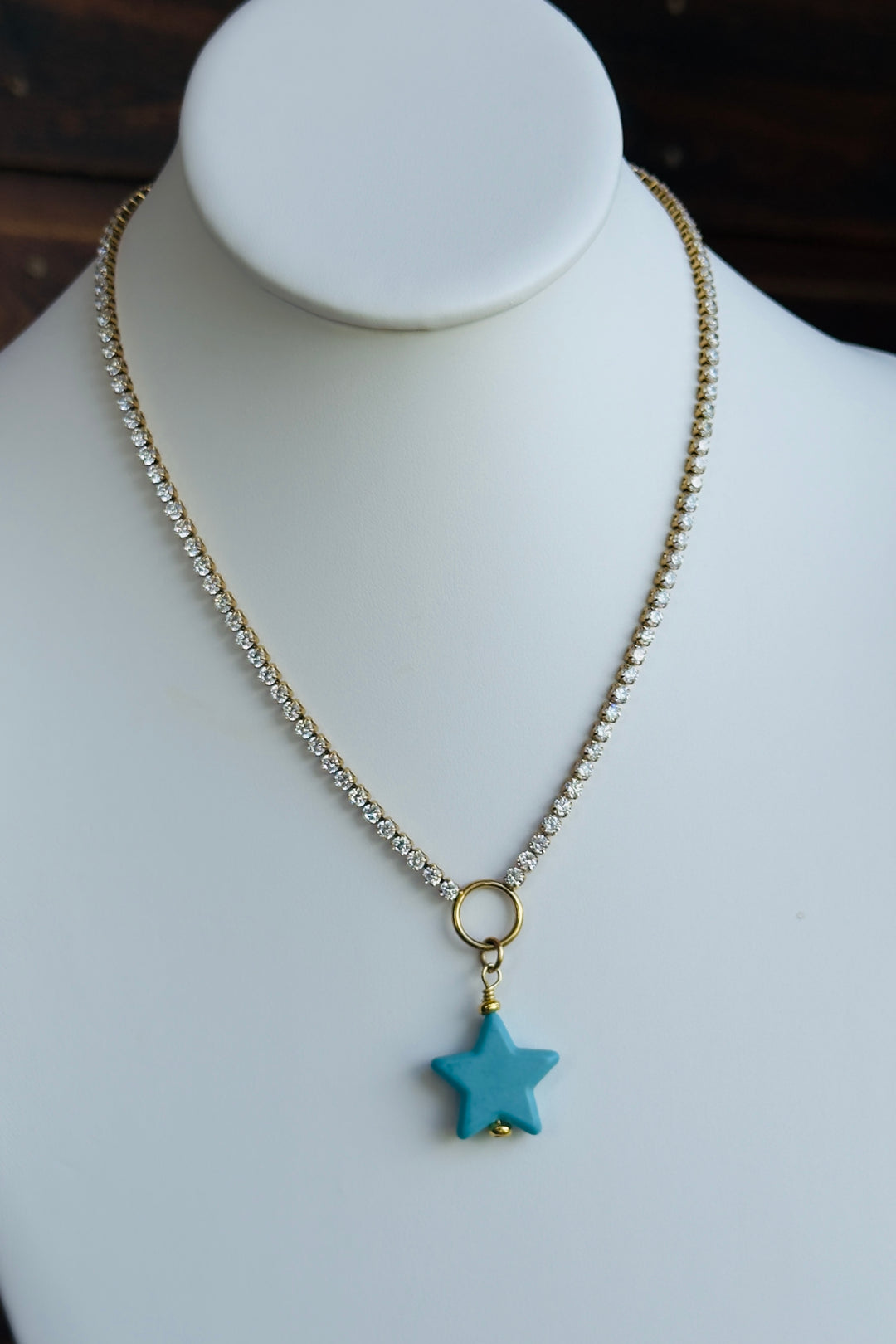 Bar E Coastal Star Tennis Necklace