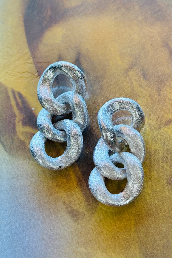 Garden Party Gold Link Earrings