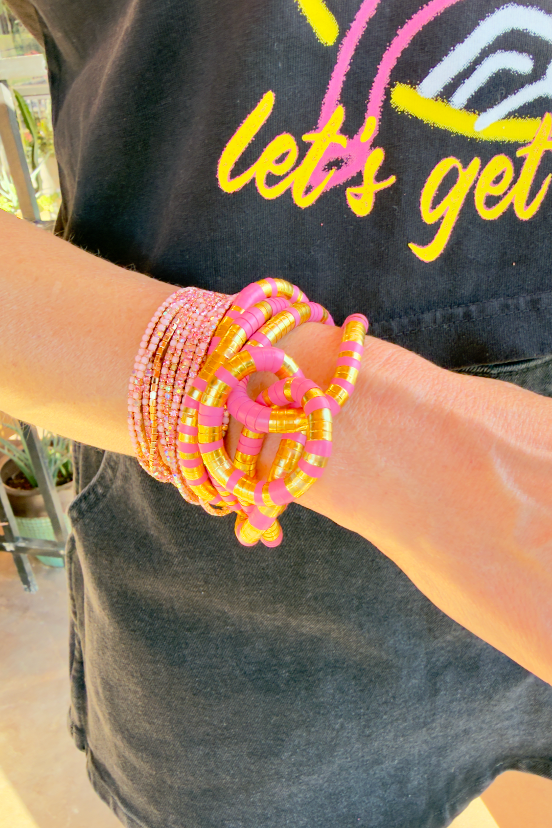 The Camille Luxe Wrap Necklace – Pink &amp; Gold