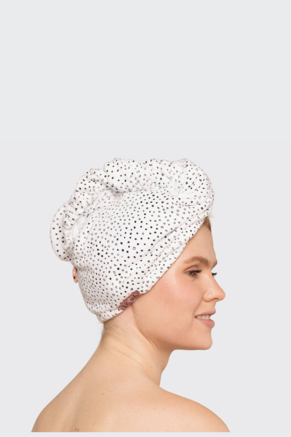 Quick Dry Hair Towel - Micro Dot