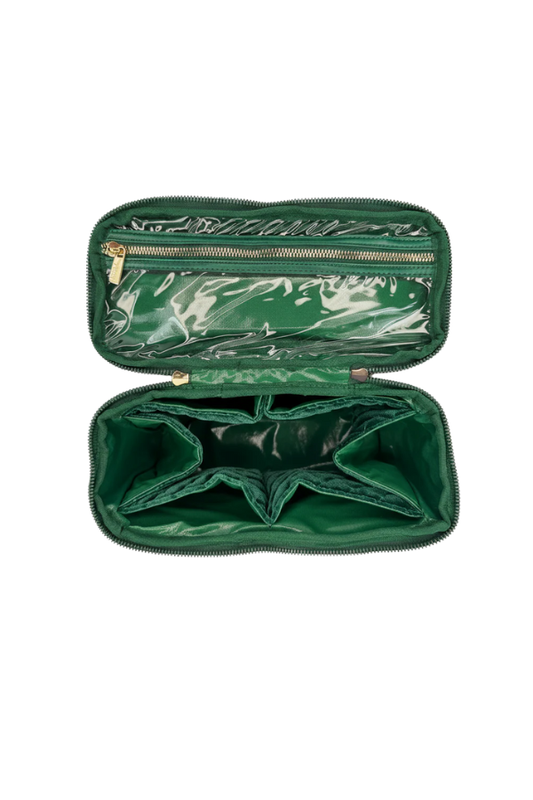PurseN Train Case - Emerald Velvet
