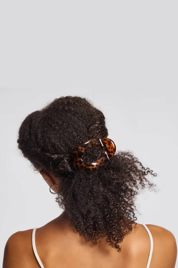 Recycled Plastic Medium Flat Cloud Clip - Tort