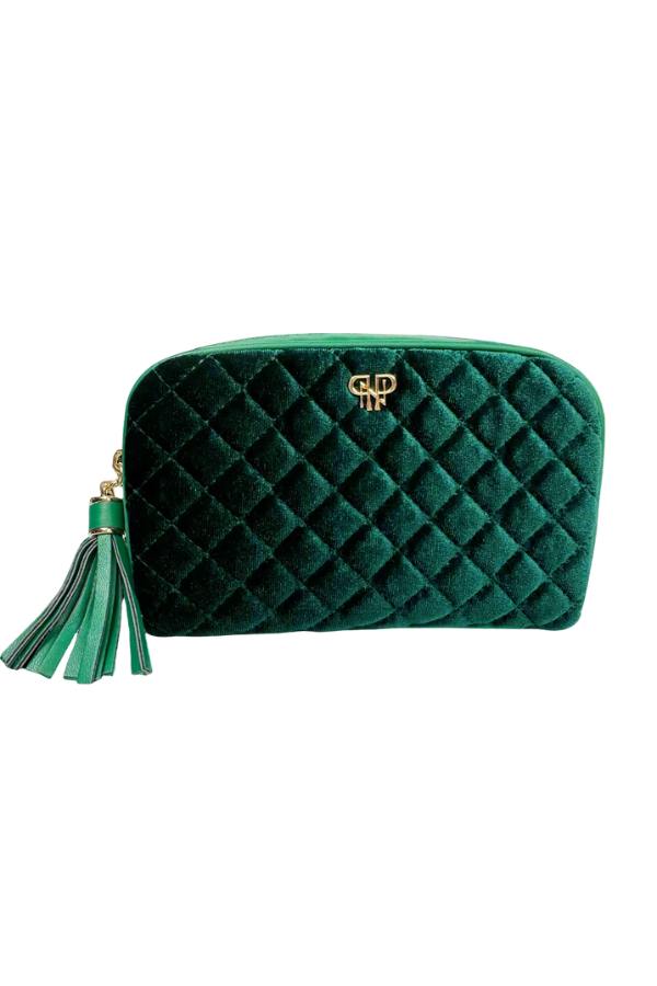 PurseN Glam Makeup Case - Emerald Velvet