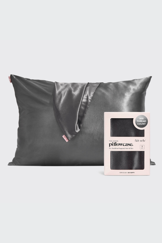 Satin Pillowcase - Charcoal