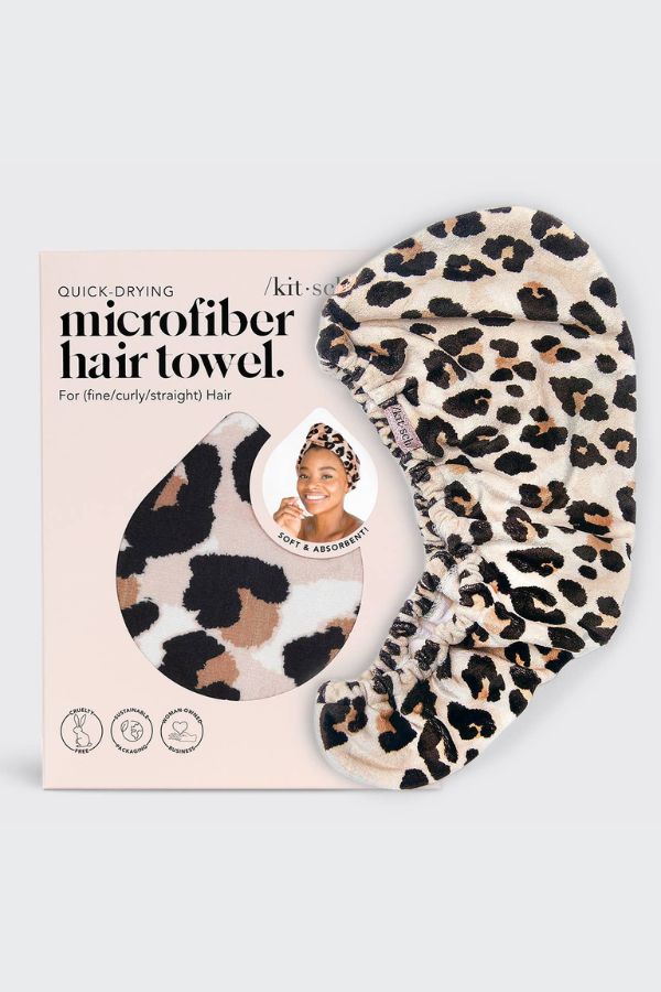 Quick Dry Hair Towel - Leopard