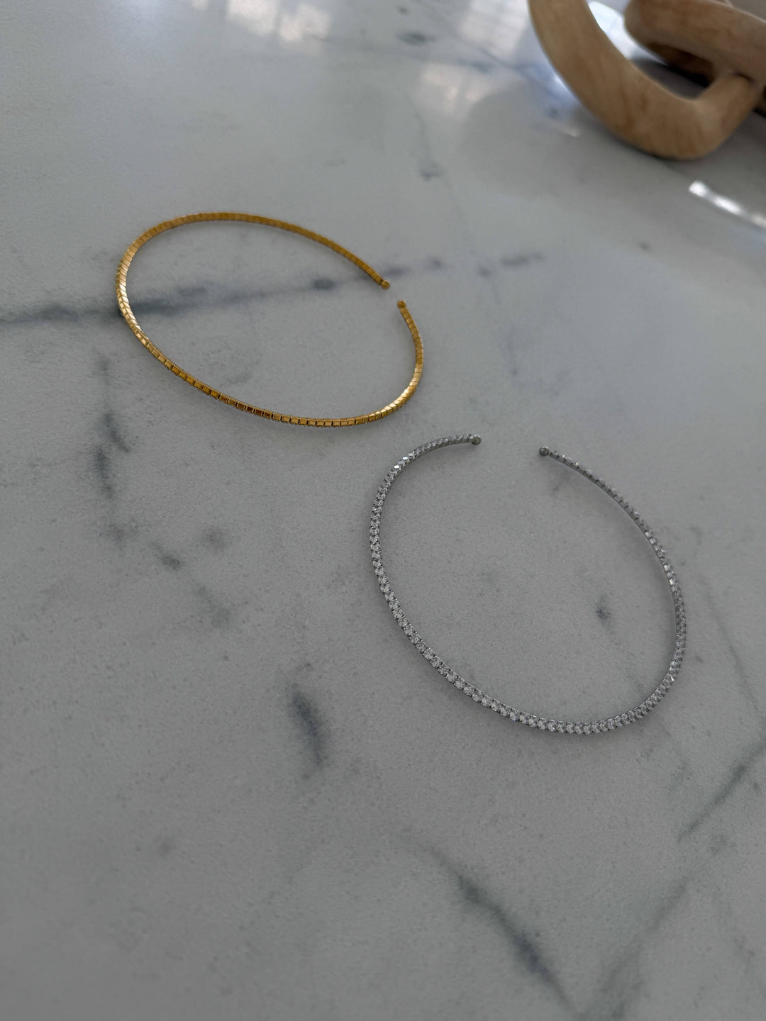 The Gold Luxe Tennis Necklace